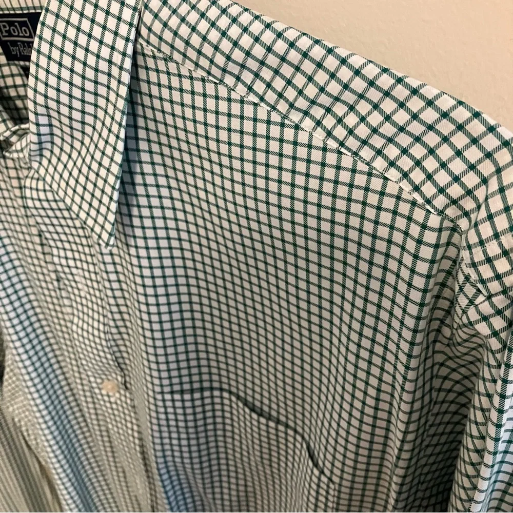 Polo Ralph Lauren Button Down Shirt in Green Checker Extra Large
